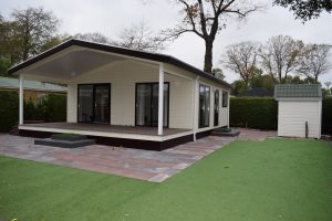 Dubbel chalet 50 vierkante meter met onderhoudsarme tuin en eigen parkeerplaats (20)